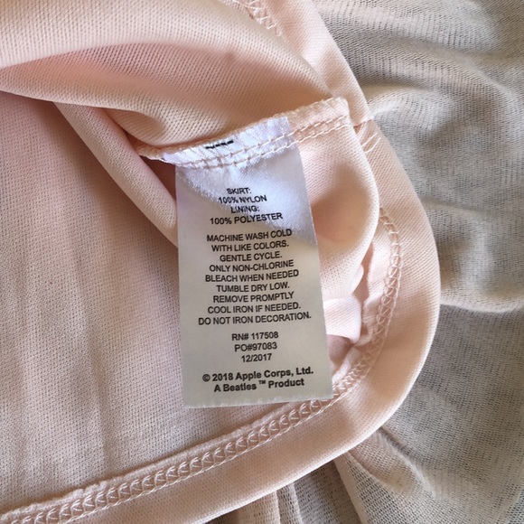 NEW! Gold Banded Pink Tulle Skirt - Picture 6 of 6